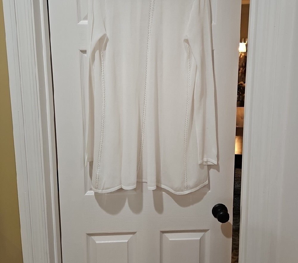 Lightweight Open-Front White Women's Sweater Cardigan Lilly Pulitzer - Picture 2 of 8